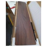 Wooden Monitor Stand Riser - Walnut and Black