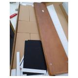 Wooden Monitor Stand Riser - Walnut and Black