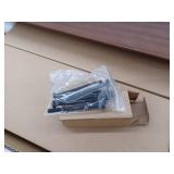 Wooden Monitor Stand Riser - Walnut and Black