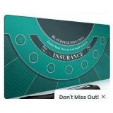 Professional Blackjack Game Mat with Accessories