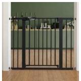 Babelio Pressure Mounted Baby Gate 26-40", Black