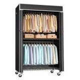 FUTASSI Rolling Garment Rack with Cover