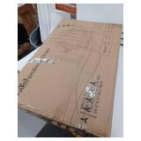 Navy Blue Folding Adirondack Chair with Cup Holders