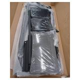 Computer Desk with 4 Drawers, Black