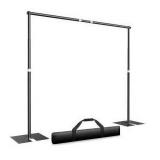 Pipe and Drape Backdrop Stand Kit, 10x10ft, Black