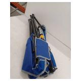 GCI Outdoor Pod Rocker SunShade Folding Canopy Rocking Camp Chair, Royal Blue