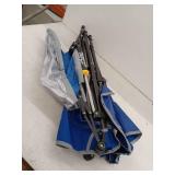 GCI Outdoor Pod Rocker SunShade Folding Canopy Rocking Camp Chair, Royal Blue