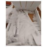 Ciokea Wood Folding Adirondack Chair, White