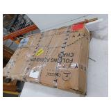 Ciokea Wood Folding Adirondack Chair, White