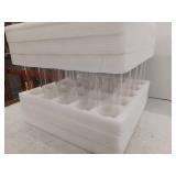 23 Pcs Hurricane Candle Holder Sleeve, 16 H x 3 D, Bottomless Glass Cylinder Candleholder