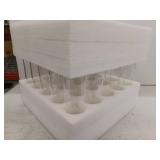 23 Pcs Hurricane Candle Holder Sleeve, 16 H x 3 D, Bottomless Glass Cylinder Candleholder