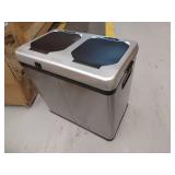 iTouchless 16 Gallon Touchless Trash Can and Recycle Bin Combo