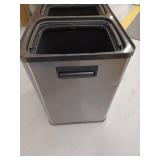iTouchless 16 Gallon Touchless Trash Can and Recycle Bin Combo