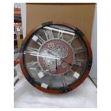 DORBOKER 27in Original Moving Gears Wall Clock