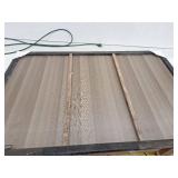 Black Horse Wood Artwork Framed: Wildlife Picture Wooden Wall Art for Living Room, 45