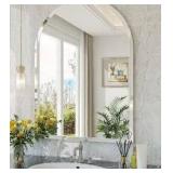 Jiingyo Frameless Bathroom Mirror, 24x32