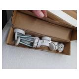 Babelio Baby Gate with Adjustable Cat Door, 29-43 Inch Wide, 36in Tall, White