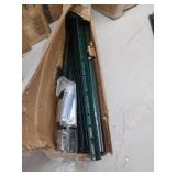 6ft Green Metal Fence Posts