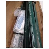 6ft Green Metal Fence Posts