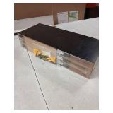 BAYKA Floating Shelves for Wall, Wall Mounted Rustic Wood Shelves for Bathroom, Bedroom, Living Room, Kitchen, Hanging Shelf for Books/Storage/Room Decor with 22lbs Capacity (Black, Set of 3, 15.7in)