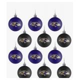 Baltimore Ravens NFL Christmas Ornament Set