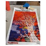 BFADMN Yayoi Kusama Magical Mushrooms Wall Art Print Abstract Japanese Botanical Wall Decor Vintage Tokyo Aesthetic Posters For Bathroom Kitchen Gallery Living Room Bedroom Decor 16x24in Unframed