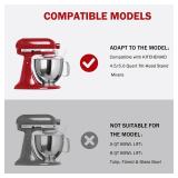 Flex Edge Beater for KitchenAid 4.5/5 Qt Tilt-Head Mixer Flexible Silicone Edge kitchen aid paddle attachments, Auto-Scrape Bowl Scraper, For Kitchen Aid Accessories and Attachments (Gray)