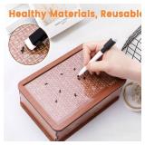 Wooden Cash Money Savings Box,Piggy Bank for Kids Adults with Money Target and Numbers,10000 Savings Challenge Box,Boys Girls Savings Coin Bank,Cultivate Financial Management Habits