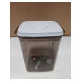 Tourdeus Formula Container to Go, 2300ml Airtight Baby Formula Dispenser with Spoon & Scraper, BPA-Free Travel Formula Holder for Powder, Pop-Top Milk Powder Storage, Large 800g Capacity, Brown