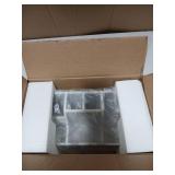 Electric Toothbrush Holder with Instant-Dry & 6 Slots | Heavy-Duty Large Countertop Organizer with Cable Holes, for Manual & Electric Toothbrushes, Marble White