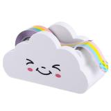 Choisyin Kids Tape Dispenser with Rainbow Tape - Cute Desk Holder for School, Office, Crafts & Arts