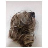 REECHO Clip in Hair Extensions, 20 One Piece Hair Extension Clip in Wefts Long Thick Beach Wavy Natural Soft Synthetic Hairpieces for Women, Dark Ash Blonde