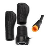 Half Twist Throttle, Electric Bike Right Handle 20X Half Handle Twist Throttle Conversion Kit 12V/24V/36V/48V/60V/72V for Ebike MTB Conversion Kit Parts