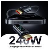 toocki USB C Cable [2Pack,3.3ft] 240W Fast Charging Cord with LED Display Compatible with iPhone 17 16 15 Pro Plus Pro Max Air, iPad Pro, Samsung Galaxy S24 S23, Switch, MacBook Air, Pixel