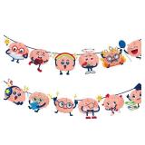 Brain Party Banners Brain Party Decorations Funny Brain Theme Decorations Cute Brain Banners Garlands for Brain Themed Birthday Baby Shower Supplies