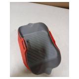 Golden Associate Silicone Liners Square for 6.5 to 7.5 inch Air Fryer, 2 Pcs Non-stick Food-grade Reusable Basket Baking Tray Airfryer Accessories, Top Size 7 inches, Bottom Size 6.3 inches