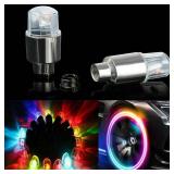 FICBOX 24 PCS LED Wheel Lights Flash Light Tire Valve Cap Lamp for Car Trucks Motorcycle Bike (24pcs Mixed)