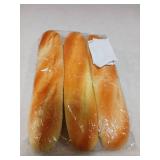 ULTNICE 3pcs Artificial French Long Bread Loaf Lifelike Fake Dessert Cake Food Pretend Play Food Playset Toys Photography Prop Kitchen Decoration, Medium