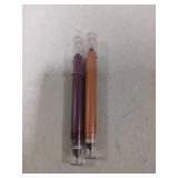 HONGYUNDA Shadow Liner, 2-in-1 Eyeliner & Eyeshadow, Waterproof Eye Shadow Crayon, Smooth, Easy to Colorï¼Duo Eyeshadow Stick for Effortless Smoky or Natural Eye Makeup(Purple + champagne gold