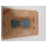 Tiny Twinkle Mess Proof Baby Bibs | 2 Pack Waterproof Toddler Bib for Eating | Baby Apron for Feeding, Machine Washable, Perfect Shower Gift (Slate Olive, 6-24M)