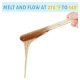 Neitsi 100pcs Italian Keratin Glue Granule Pellets Keratin Hair Extensions Bonding Glue Hot Fusion Flat Tip for Hair Extension (Brown),Upgraded