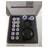 JUSTRVN Ear Plugs for Sleeping, 2 Pairs of Reusable Earplugs for Noise Reduction 25dB-30dB with 8 Ear Tips, Soft Hearing Protection Ear Plugs for Concert,Noise Sensitivity, Study & Work