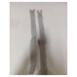 MebuZip 2PCS #5 17 Inch Separating Jacket Zippers Resin Zipper Molded Plastic Zippers Bulk for Sewing Coat Jackets Clothes (Grey)