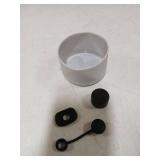 HYZ 4 Piece Accessories for Stanley Cup, Silicone Spill Proof Stopper Set Black and Gray Glitter Protective Boot Including Straw Cover Cap for Stanley H2.0 20oz 30oz 40oz Tumbler