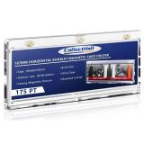 CollectHall 187mm Horizontal Booklet Magnetic Card Holder 175 PT, Playbook Display Holer, 2 Cards Holder