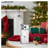 IDweel for iPhone 17 Pro Max Case with Built-in Camera Stash Stand, Compatible with MagSafe, Slim Fit & Lightweight, Magnetic Hard Back Soft Edge Anti-Yellow Sturdy Flexible Shockproof Cover,Clear