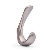 HARPOON 2 Pack Heavy Duty Hook, 3.5 Inch Wall Mounted Rustproof Coat Hook,Utility Hooks for Coat, Scarf, Bag, Towel, Key, Cap, Cup, Hat Satin Nickel