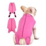 Caslfuca Dog Surgery Recovery Suit - After Spay, Abdominal Wounds Post Surgical Recovery, Anti Licking Breathable Dog Onesies for Small, Medium & Large Pet, Alternative Bandages Cone E-Collar