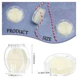 Maitys 2 Pcs Thread Wax Thread Conditioner Beeswax for Hand Sewing Embroidery Beeswax Floss Conditioner for Quilting Sewing Strengthening Line Embroidery Wax (Colorless,Clear Case)