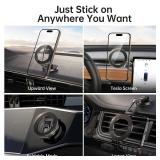 Syncwire Fits MagSafe Car Mount for Car Dash&Tesla Screen[All-Metal] Magnetic Phone Holder, [Flexible Three-axis]360° Rotation Car Mount Strong Magnets Car Phone Holder for iPhone 17 16 15 14 Pro Max